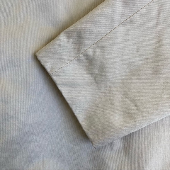 QVC Retro 60s Style A-line Swing Jacket Trenchcoat Full Zip Beige Twee Sz XS - Picture 14 of 14